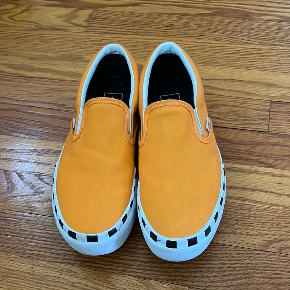Vans Women's Orange Platform Slip-Ons